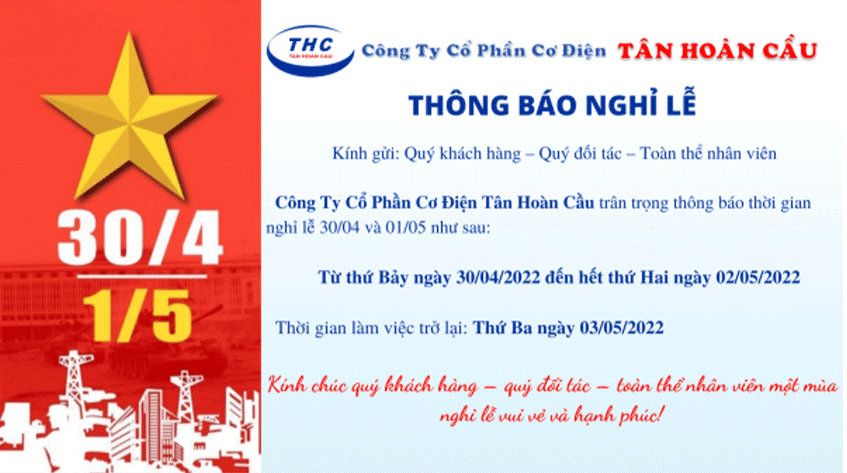 THÔNG BÁO NGHỈ LỄ
