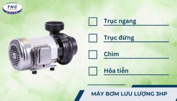 Máy bơm lưu lượng 3HP (3 ngựa): Công dụng, thông số và sử dụng