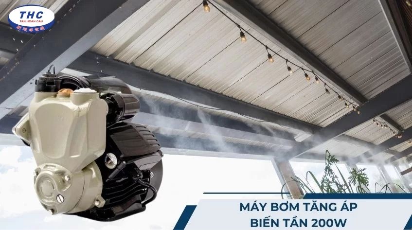 Máy bơm tăng áp biến tần 200W