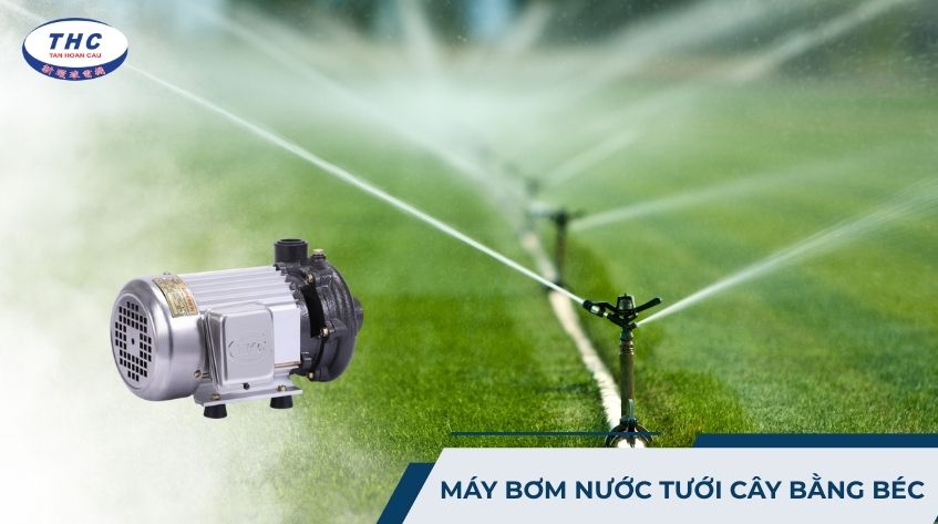 máy bơm nước tưới cây bằng béc