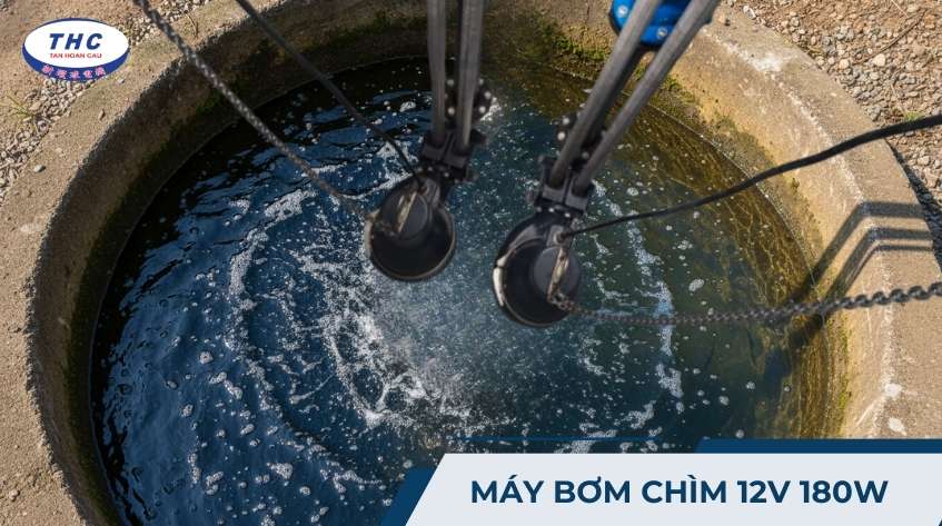 Máy bơm chìm 12v 180w