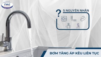 Máy bơm tăng áp kêu liên tục (tạch tạch)